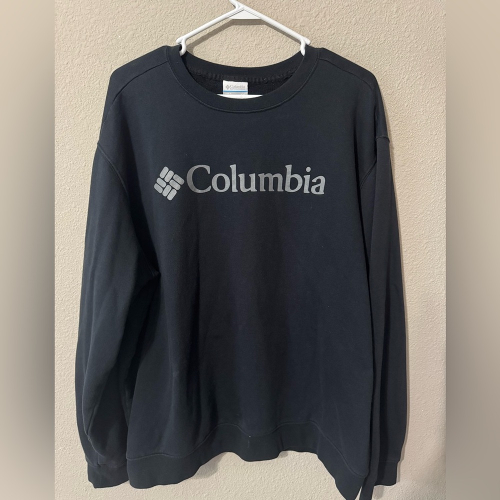 Columbia Men's Black Logo Crewneck Sweatshirt